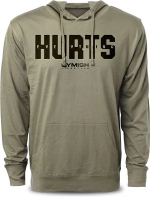 005. Everything Hurts Funny Workout Hoodie for Men