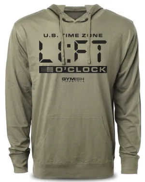 089. Lift O'Clock Funny Workout Hoodie for Men