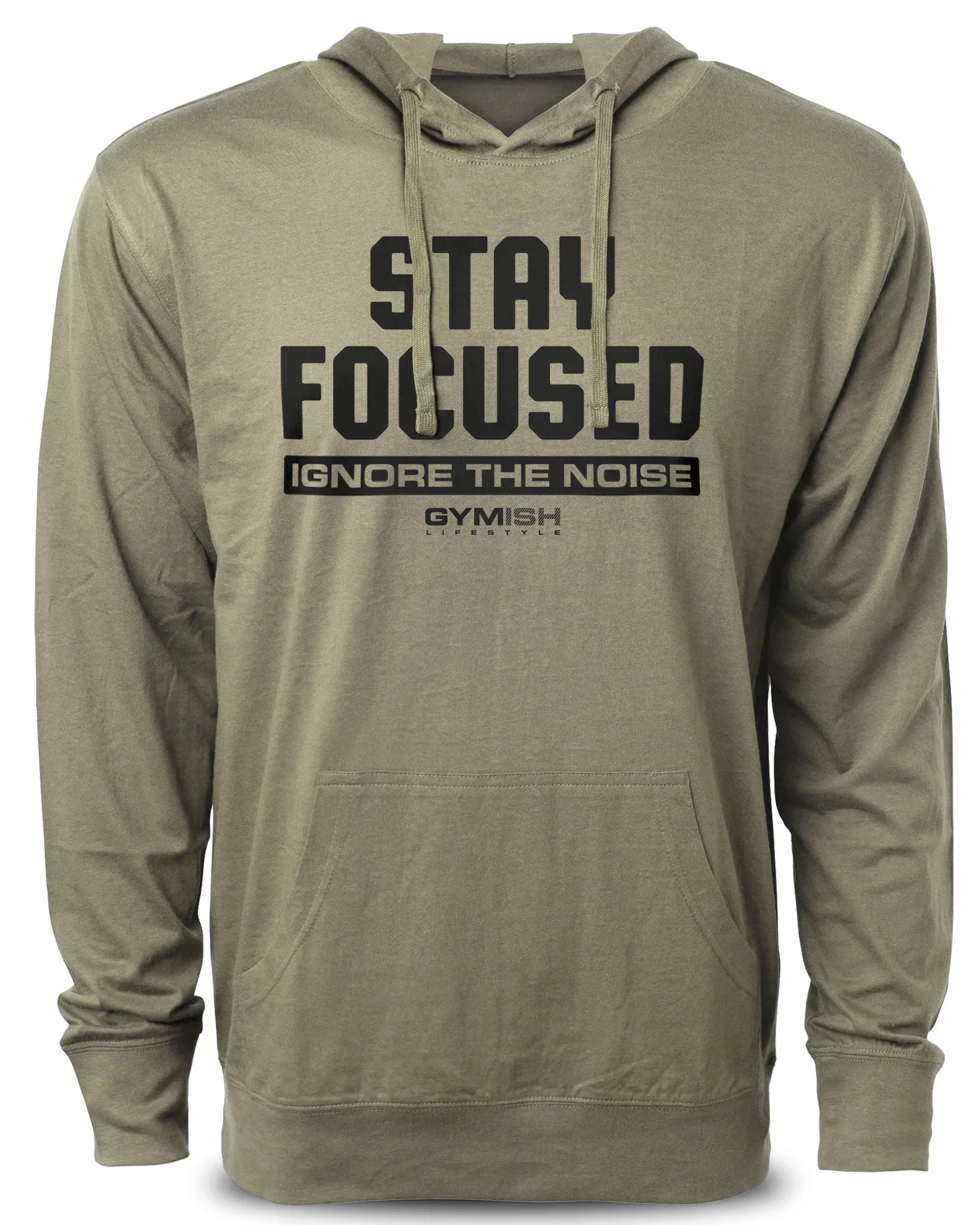 111. Stay Focused Funny Workout Hoodie for Men