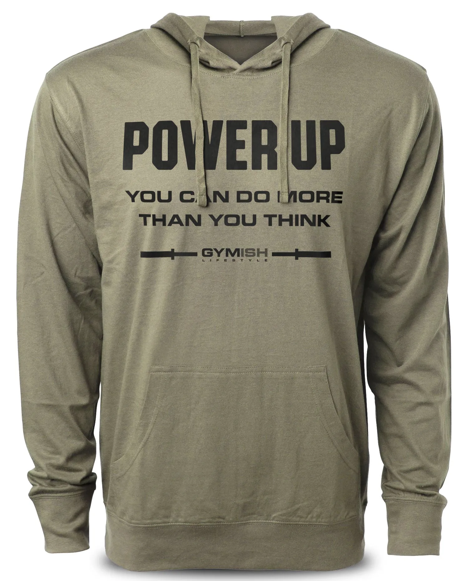 112. Power Up Funny Workout Hoodie for Men