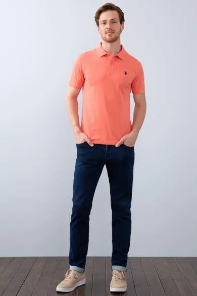 11381 Salmon Slim Fit Golf US POLO ASSN T-Shirt