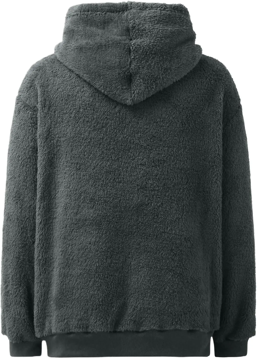 1/4 Zip Up Hoodie Women Fleece Sweatshirts Soft Fuzzy Jackets Sherpa Pullover Oversized Plain