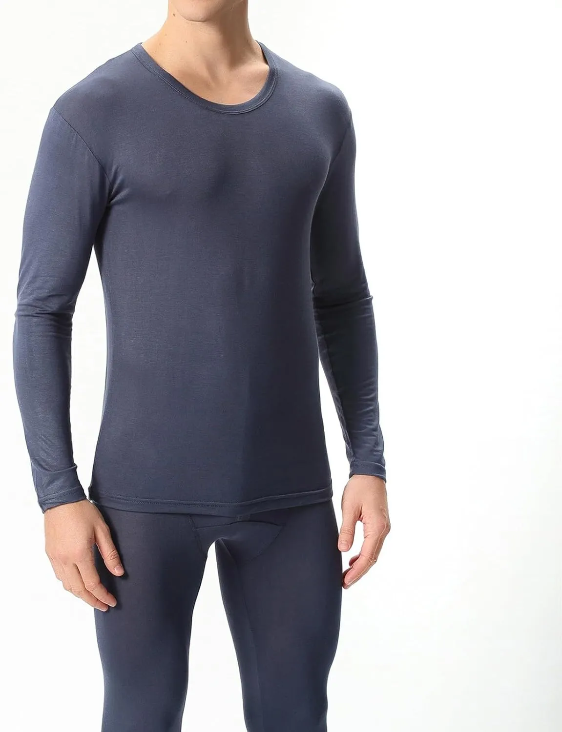 2 Pack Thermal Underwear for Men Men's Thermal Underwear Set Lined Long Thermal Underwear Base Layer Cold Weather