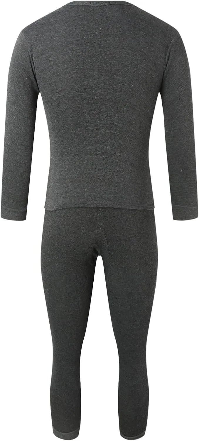 2 Pack Thermal Underwear for Men Men's Thermal Underwear Set Lined Long Thermal Underwear Base Layer Cold Weather