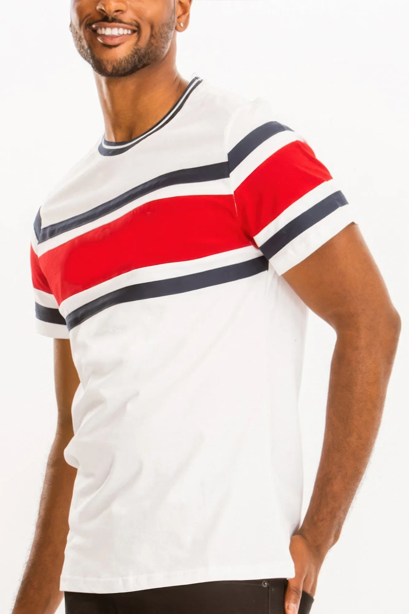 4 COLORS | Three Stripe T-shirt