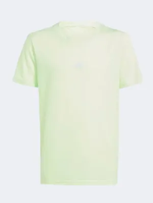 Adidas Boys Sportswear T-Shirt Green Spark/Silver