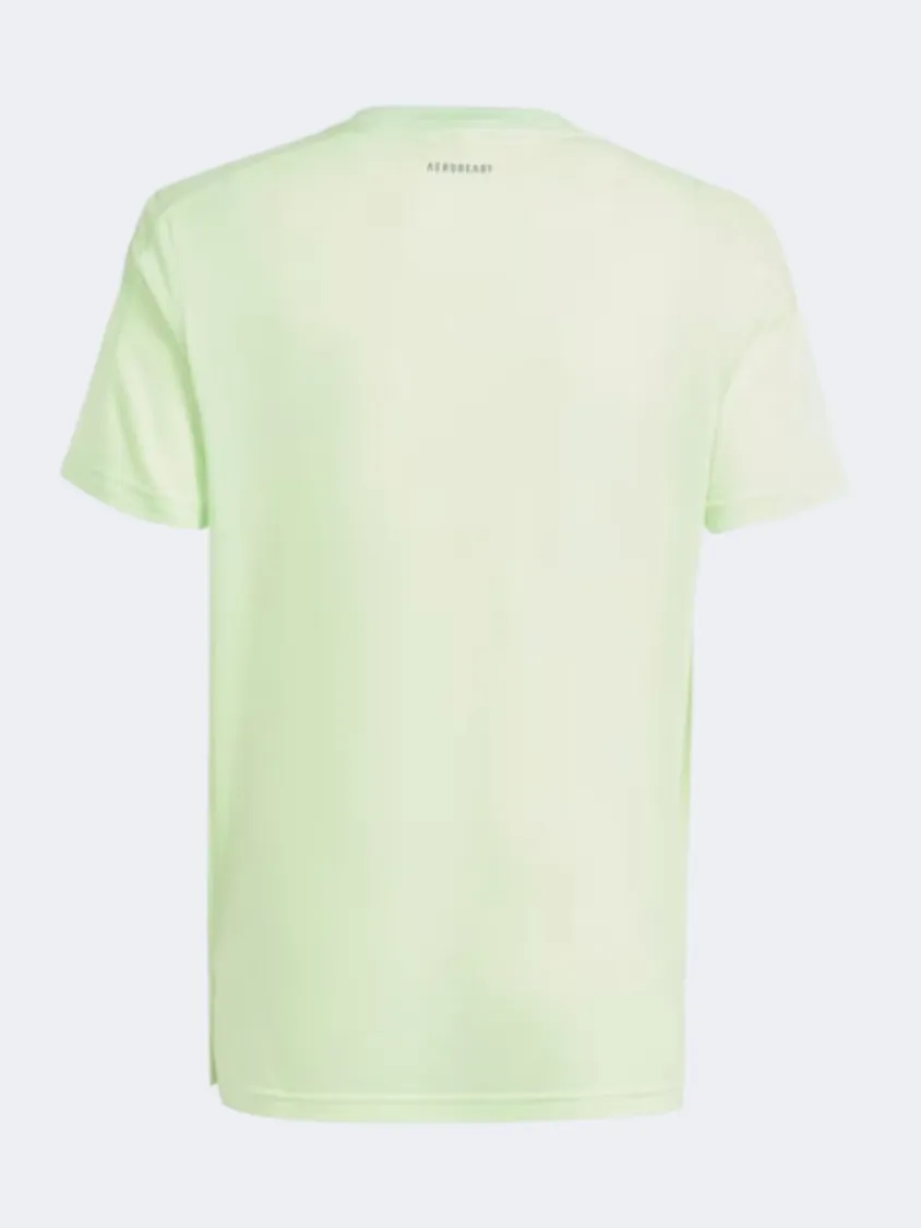 Adidas Boys Sportswear T-Shirt Green Spark/Silver