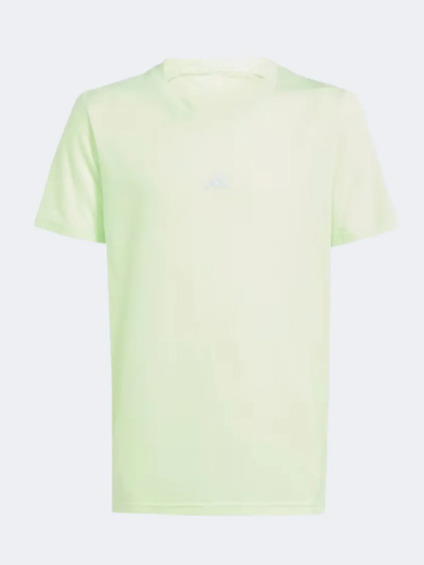 Adidas Boys Sportswear T-Shirt Green Spark/Silver