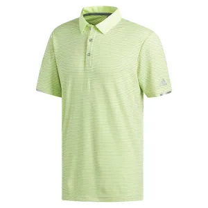 adidas Climachill Tonal Stripe Polo Shirt - Yellow