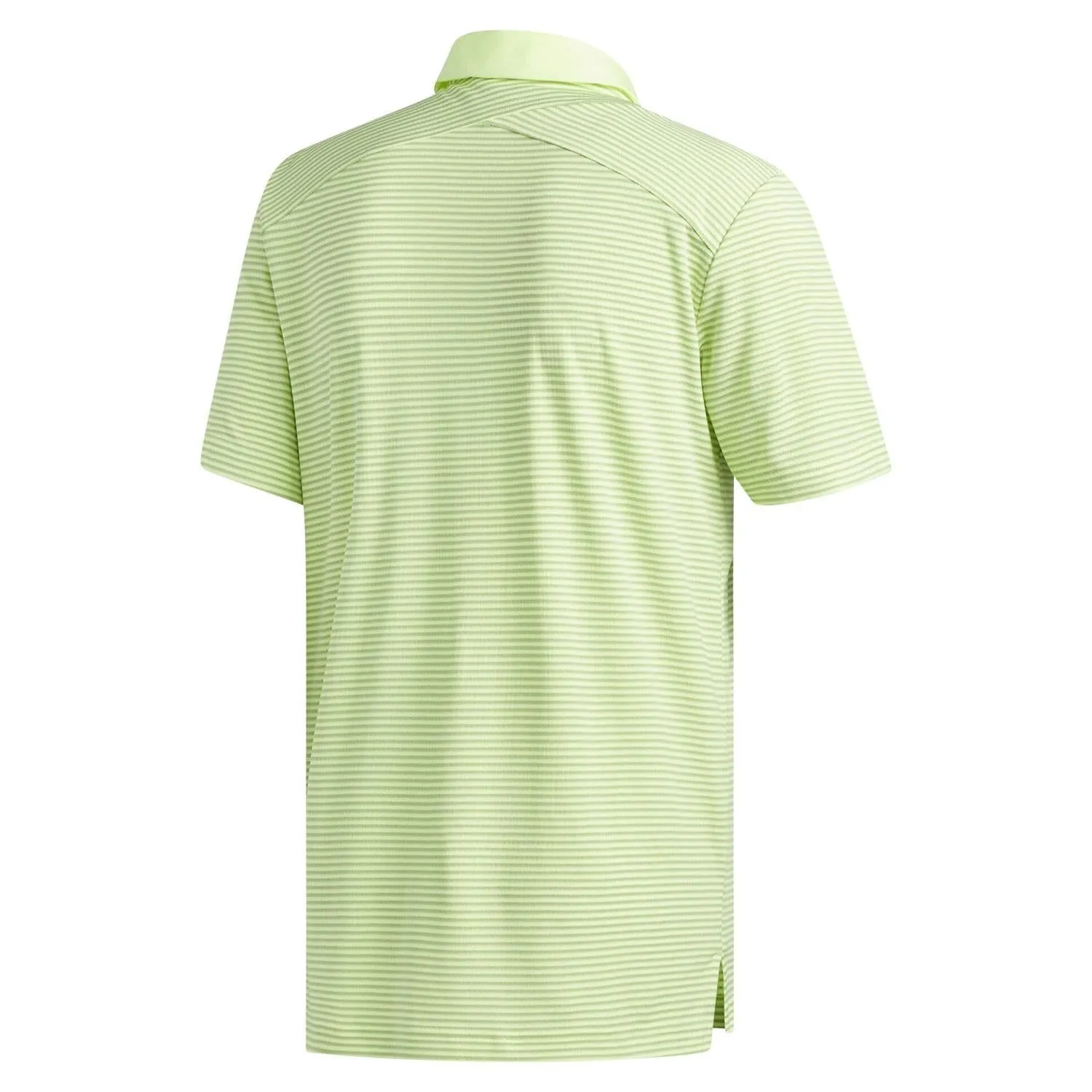 adidas Climachill Tonal Stripe Polo Shirt - Yellow