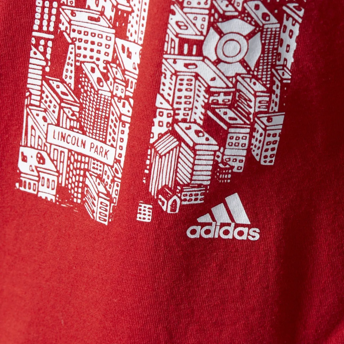 Adidas Originals Chicago Men's Training T-Shirt Scarlet/White