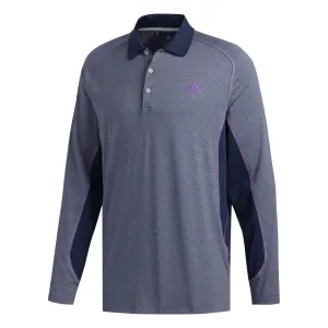 adidas Ultimate Climacool Solid Long Sleeved Polo Shirt - Navy