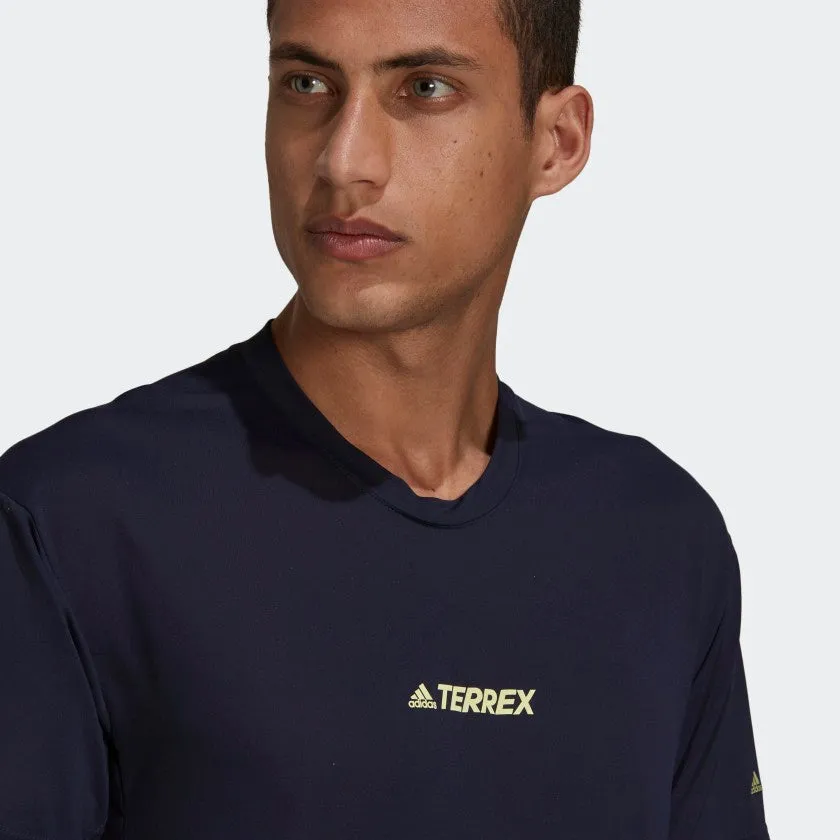 adidas x Parley TERREX AGRAVIC TRAIL RUNNING All-Around Tee | Legend Ink | Men's