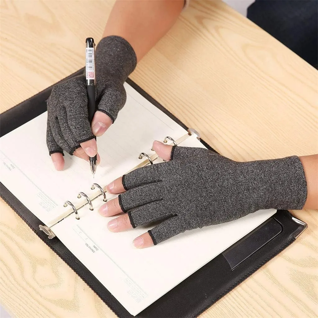 Adult Outdoor Sports Gloves Lightweight Soft Fingerless Gloves Man Women Writing Gloves Winter Stretchy Mittens