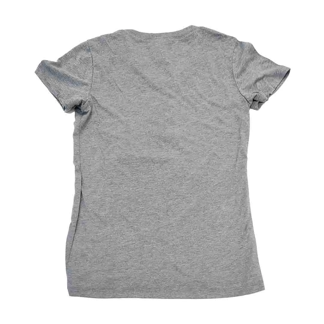 Adult Tee - White Yeti Ninja on Gray Fitted Tee (XL only) by Namu