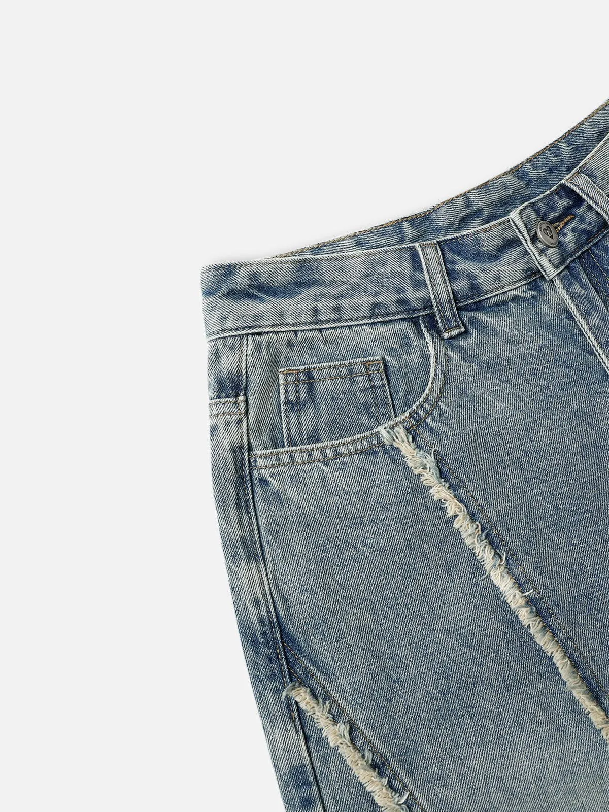 Aelfric Eden Fringe Patchwork Loose Jeans