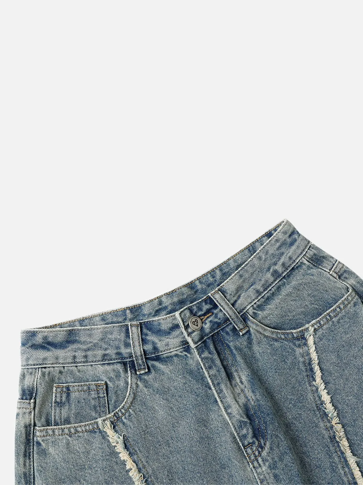 Aelfric Eden Fringe Patchwork Loose Jeans