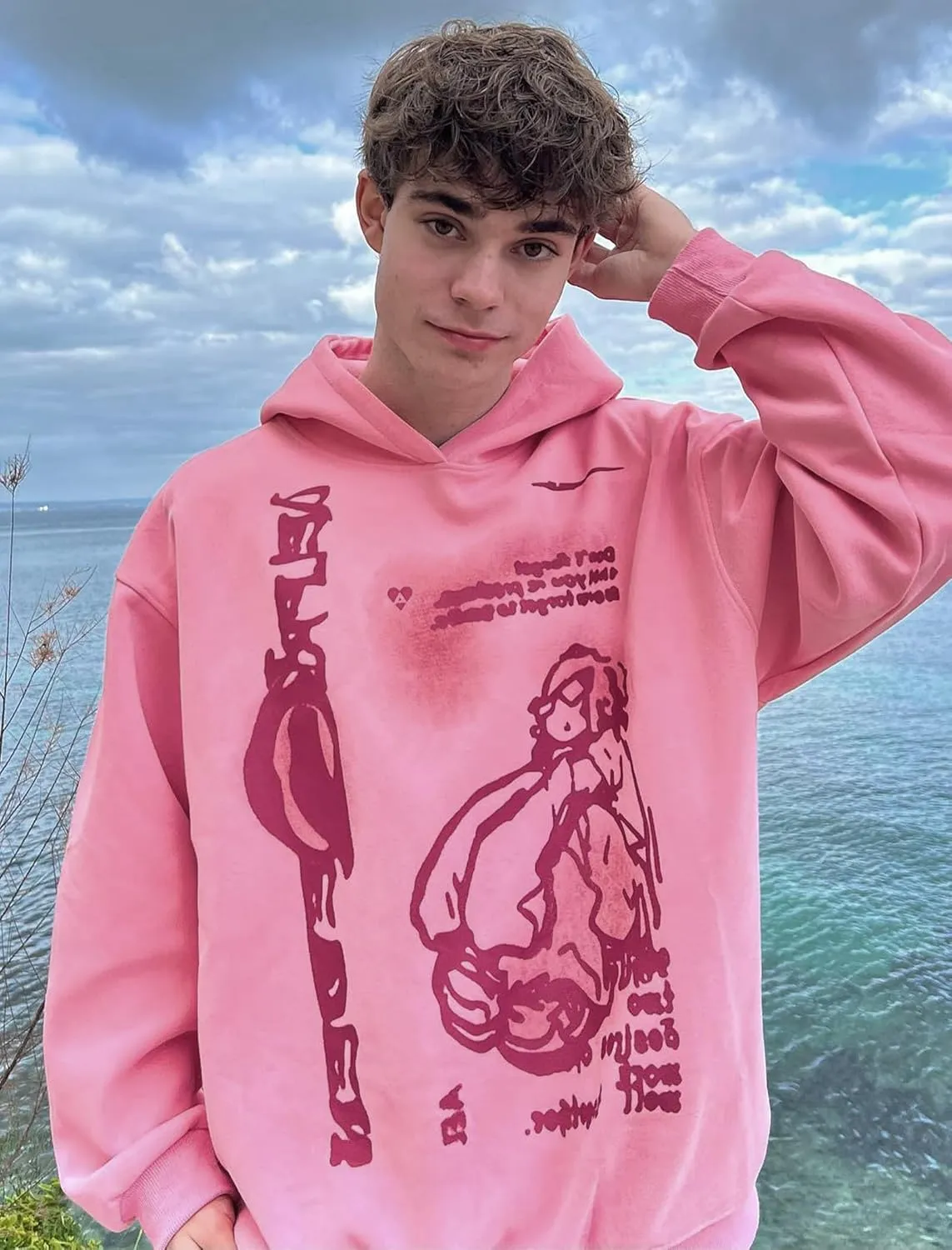 Aelfric Eden Graphic Hoodies Unisex Oversized Hoodie Vintage Cotton Long Sleeve Sweaters Pullover Fall Clothes