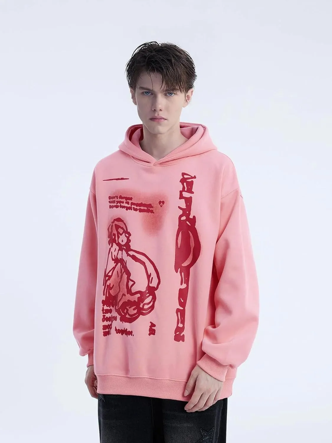 Aelfric Eden Graphic Hoodies Unisex Oversized Hoodie Vintage Cotton Long Sleeve Sweaters Pullover Fall Clothes