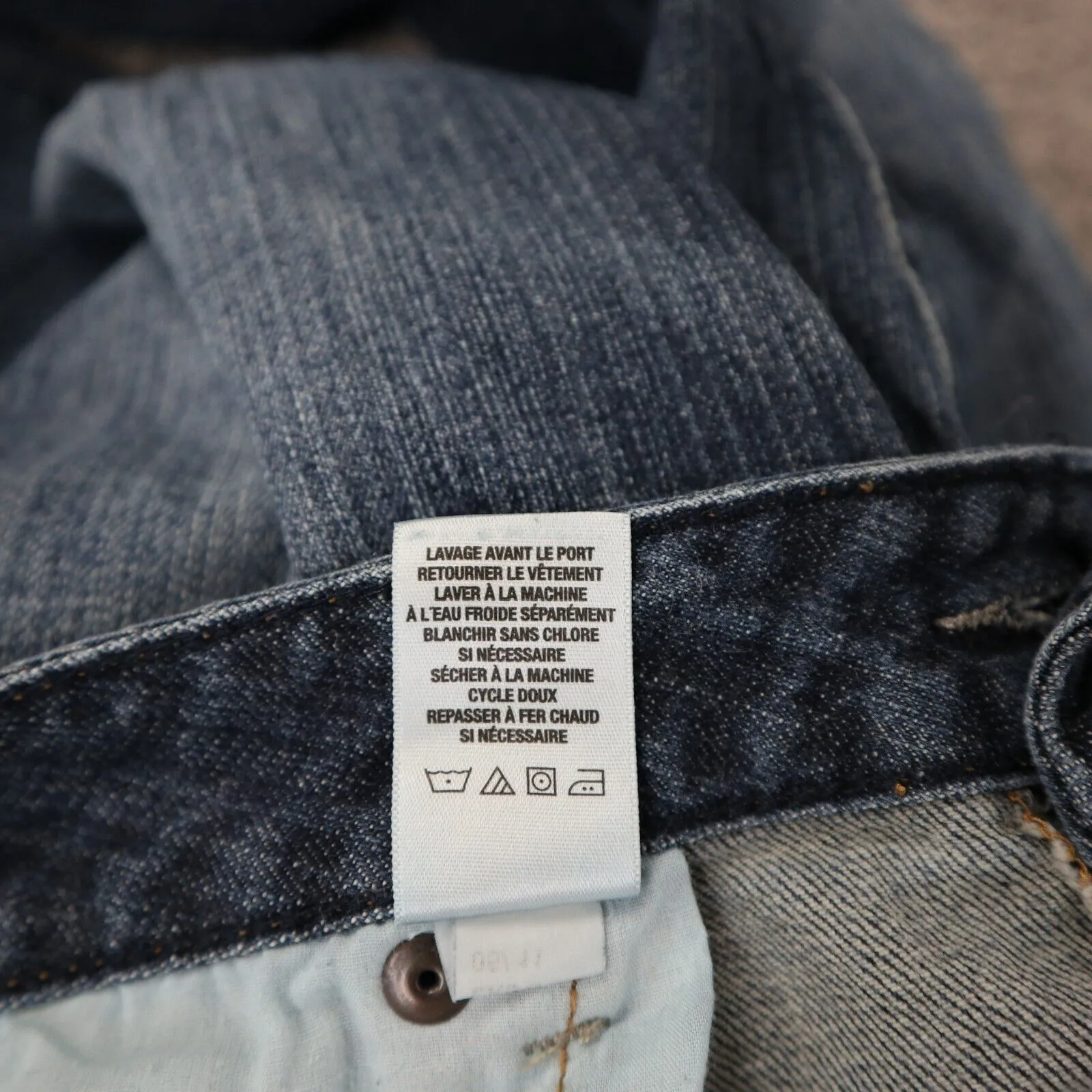 Aeropostale Womens Jeans  Straight Leg Denim Stretch Distressed Blue Size 9/10