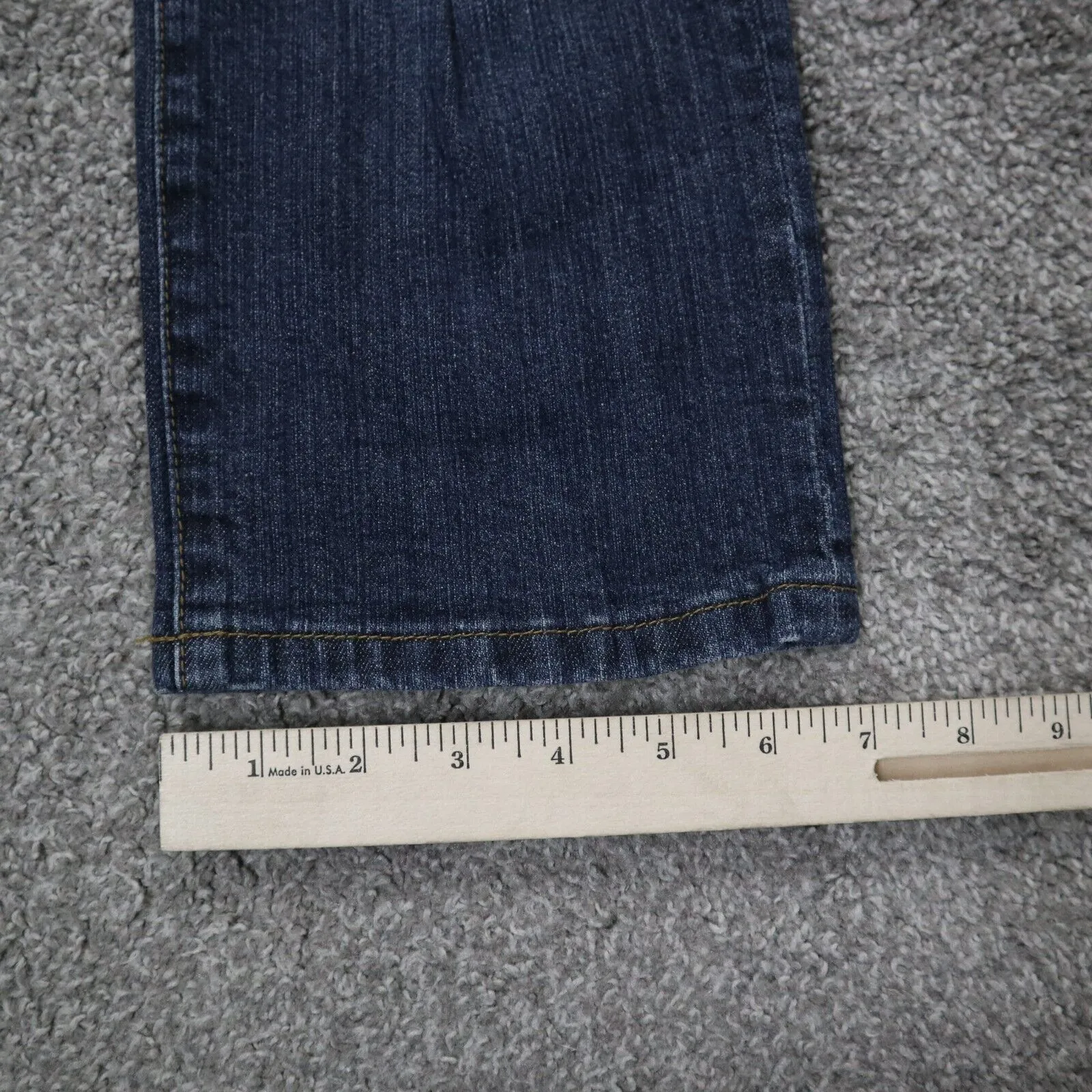 Aeropostale Womens Jeans  Straight Leg Denim Stretch Distressed Blue Size 9/10