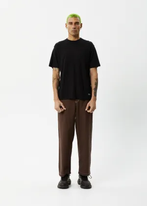 AFENDS Mens Pablo - Baggy Pants - Coffee