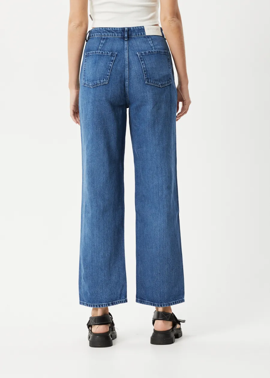 Afends Shelby Hemp Denim Wide Leg Jean