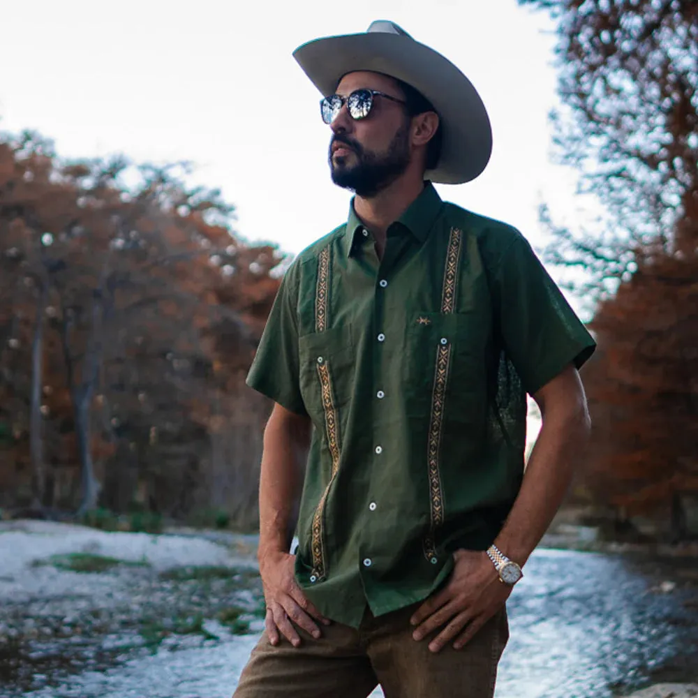 Agave Green Tejas Guayabera