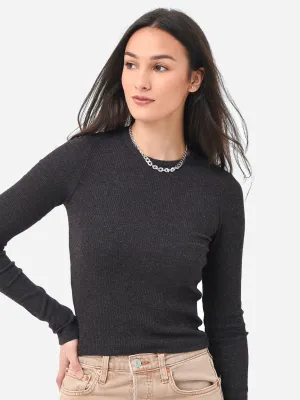 Agolde Women's Alma Shrunken Crew Neck Tee