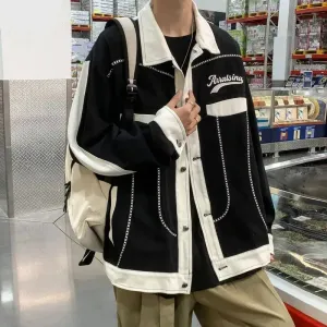 Aidase American High Street Plus Baseball Uniform Workwear Jacket Men's Ins Trendy Brand Loose Embroidered Jacket Trendy