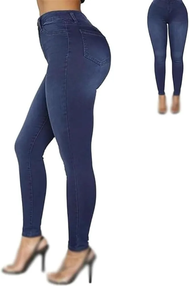Akapi Jeans Mujer, Womens Akapi Curvy Jeans, Women's high Waist Stretch Hip Skinny Jeans