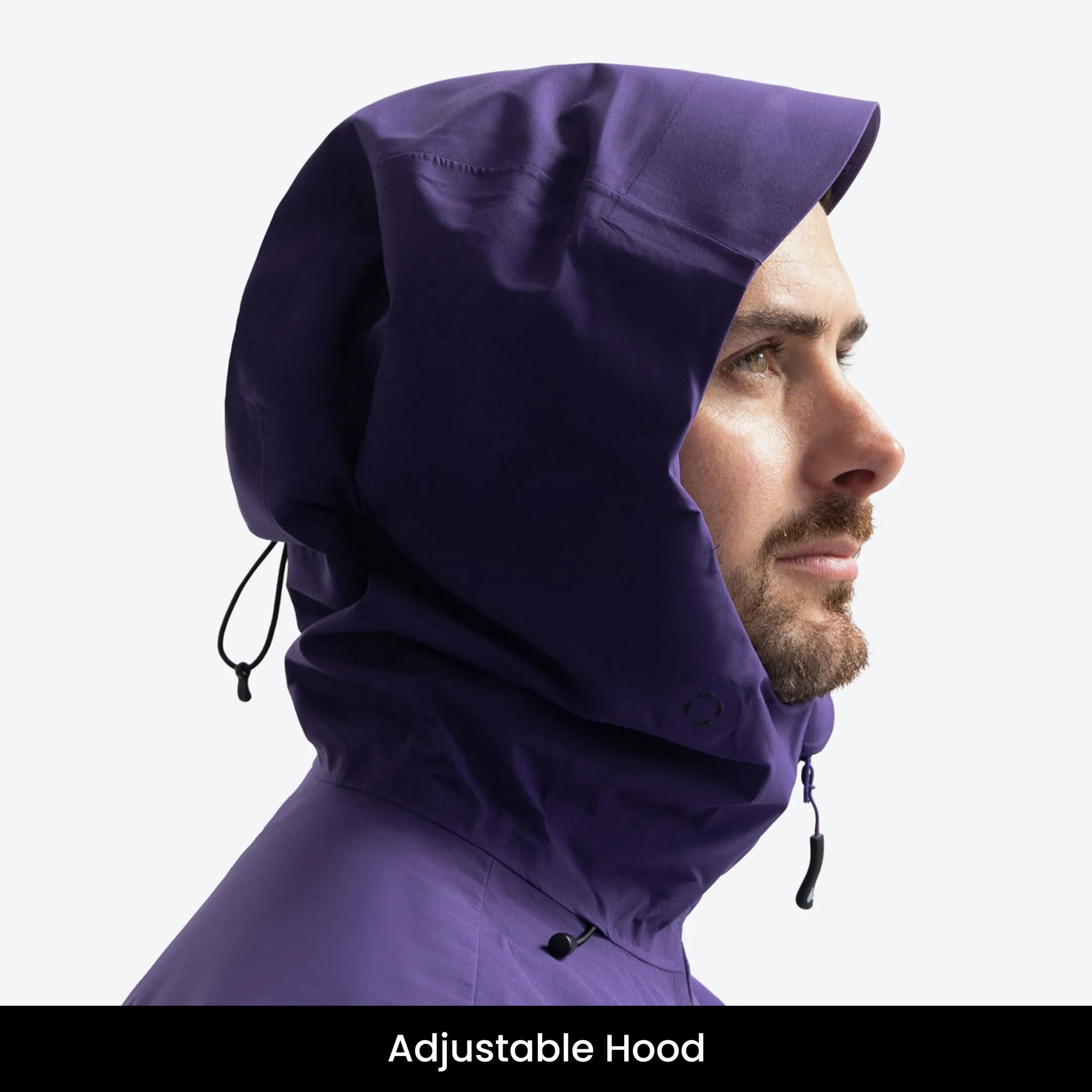 All weather Hardshell Jacket Purple | Men