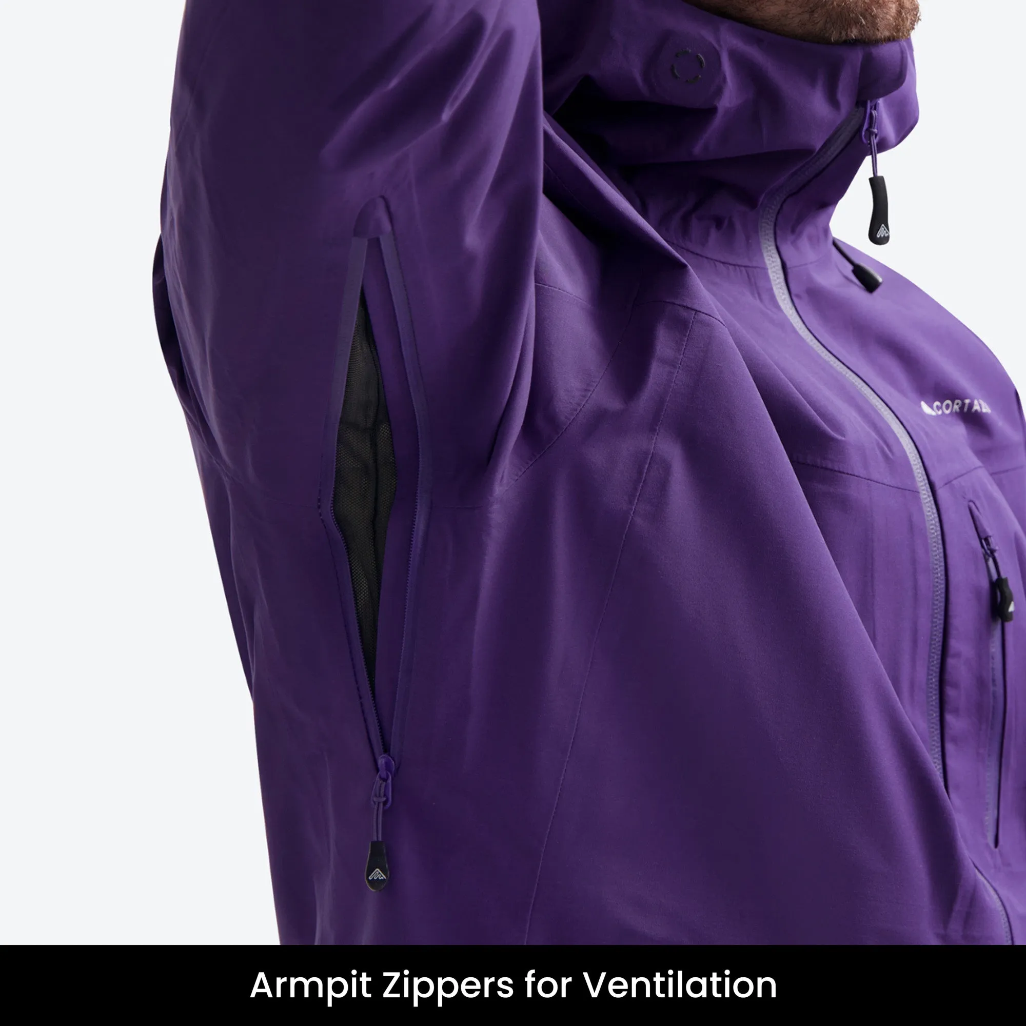All weather Hardshell Jacket Purple | Men