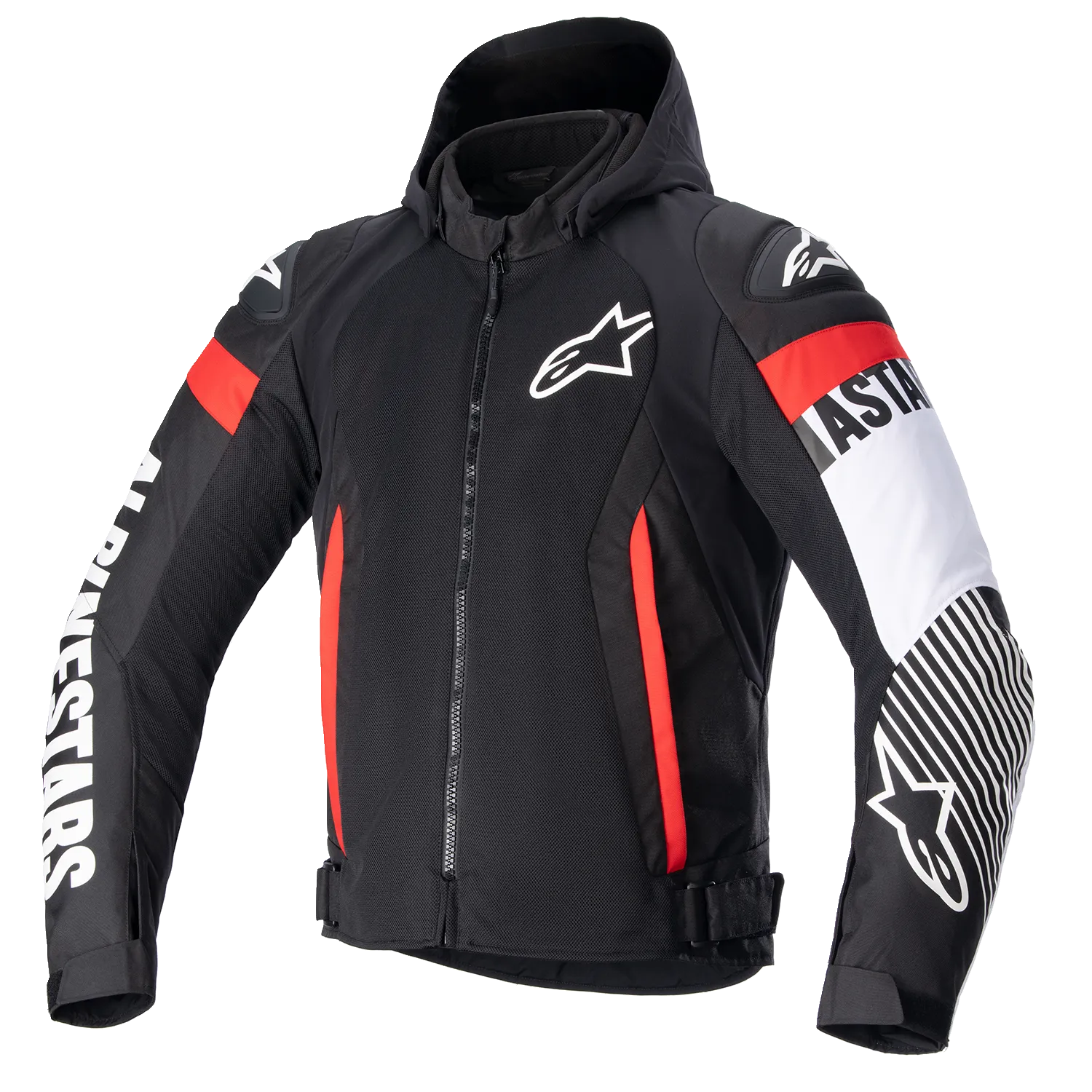 ALPINESTARS Zaca Air Jacket - Black/White/Red - 3XL 3306423-1231-3X