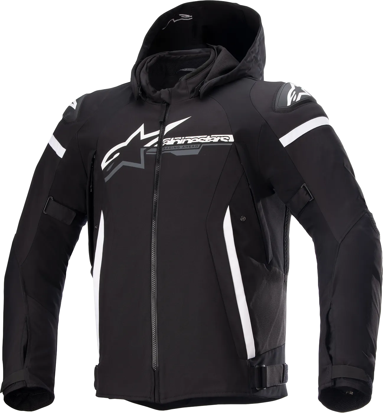ALPINESTARS Zaca Waterproof Jacket - Black/White - Small 3206423-12-S