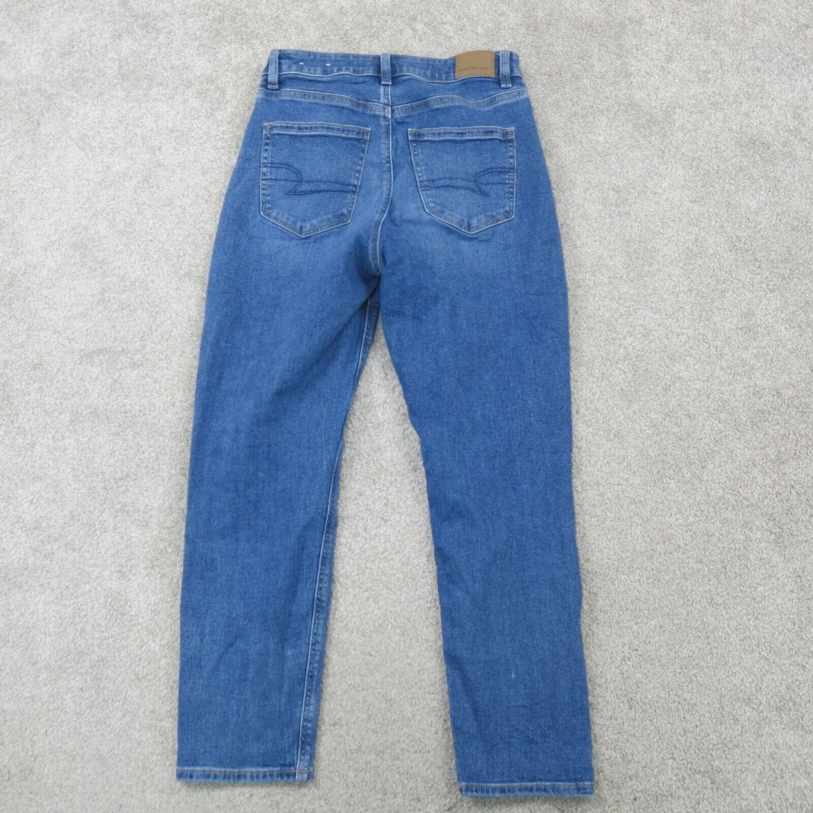 American Eagle Womens Jeans Mid Rise Skinny Leg Jeans Denim Cotton Blue Size 4