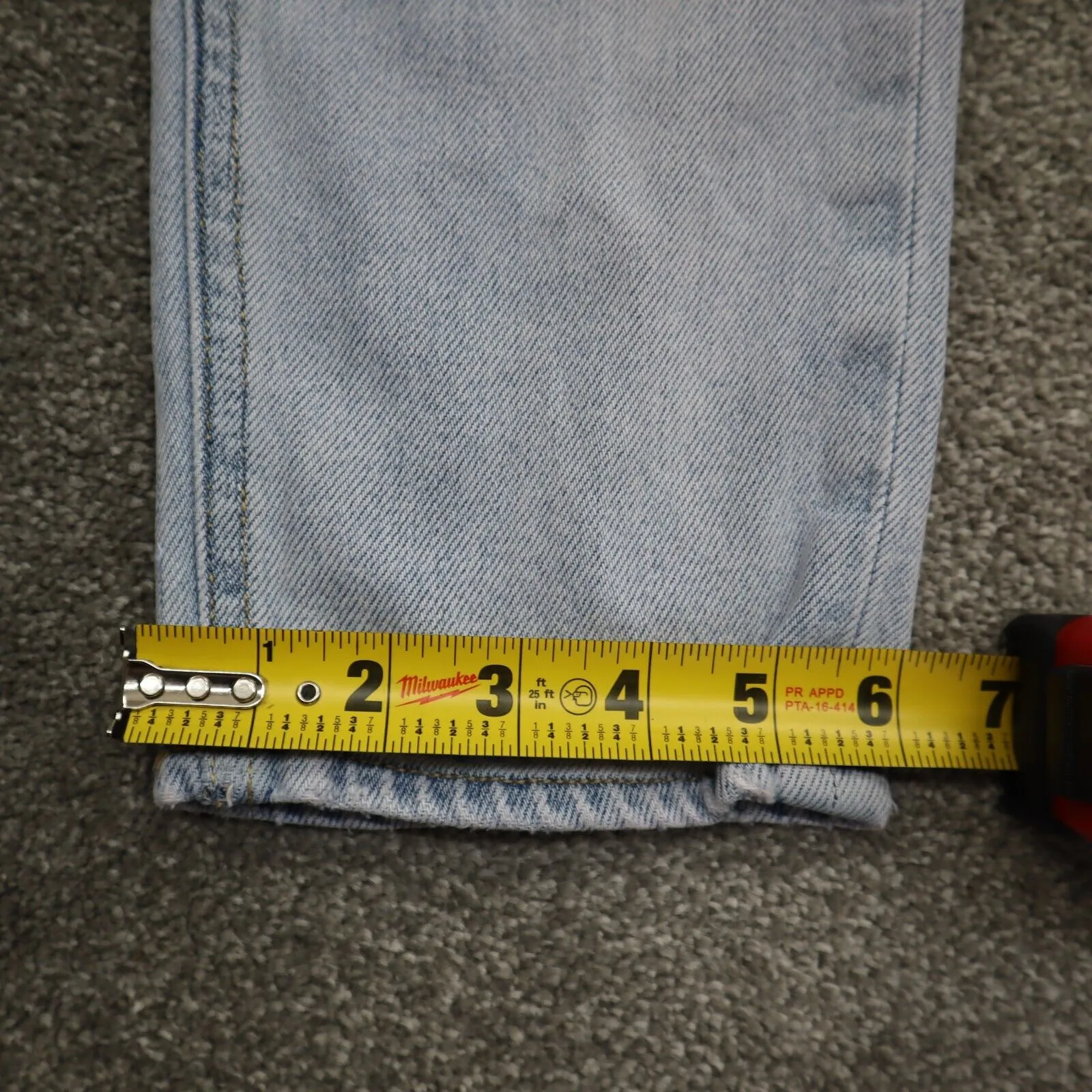 American Eagle Womens Slim Straight Jeans Mid Rise 100% Cotton Blue SZ 6 Regular