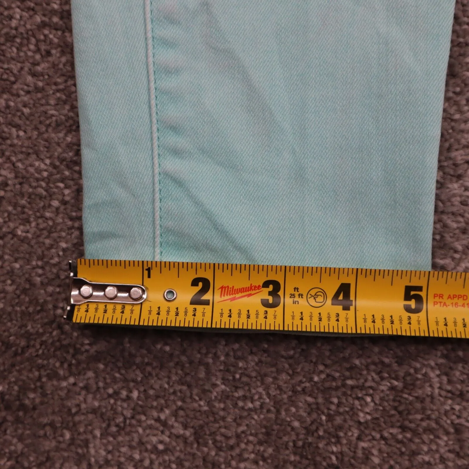 American Eagle Womens Super Stretch Skinny Leg Jeans Distressed Aqua Blue SZ W30