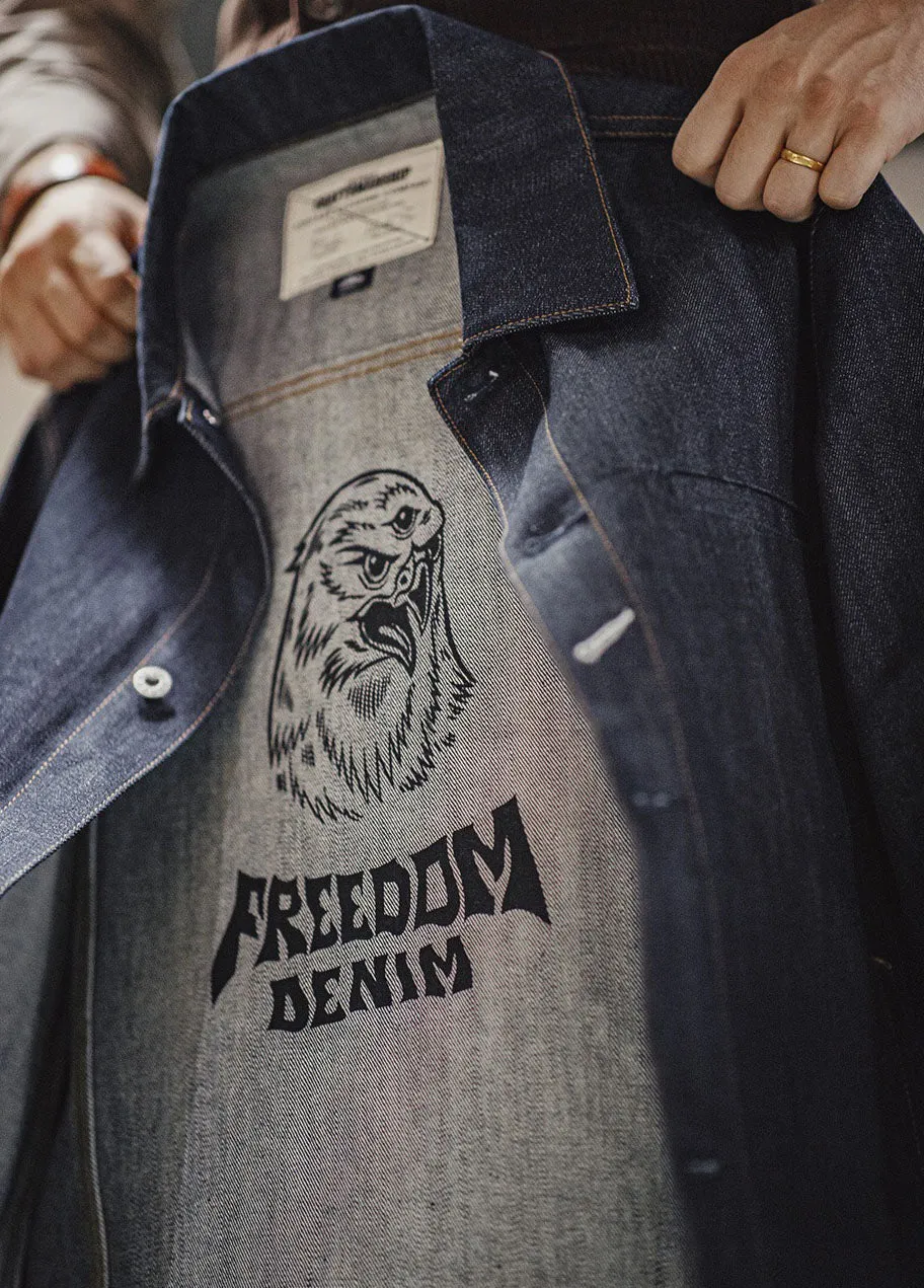 American Retro Workwear Heavyweight Denim Men's Jacket