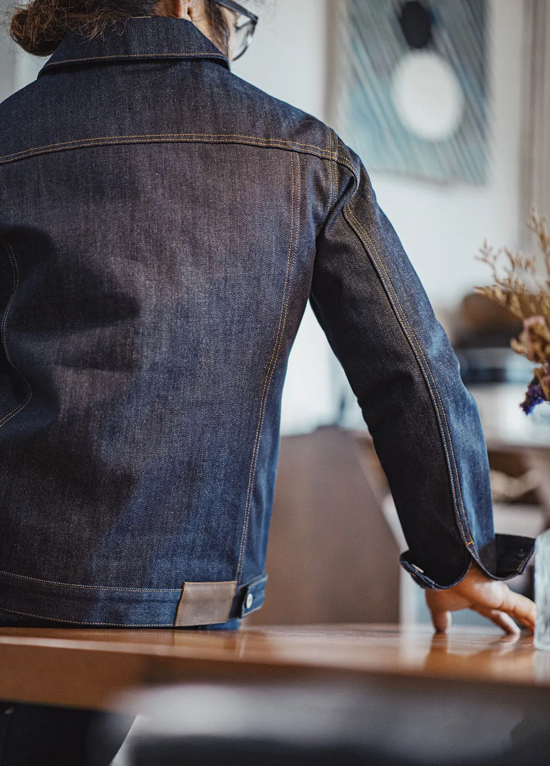 American Retro Workwear Heavyweight Denim Men's Jacket