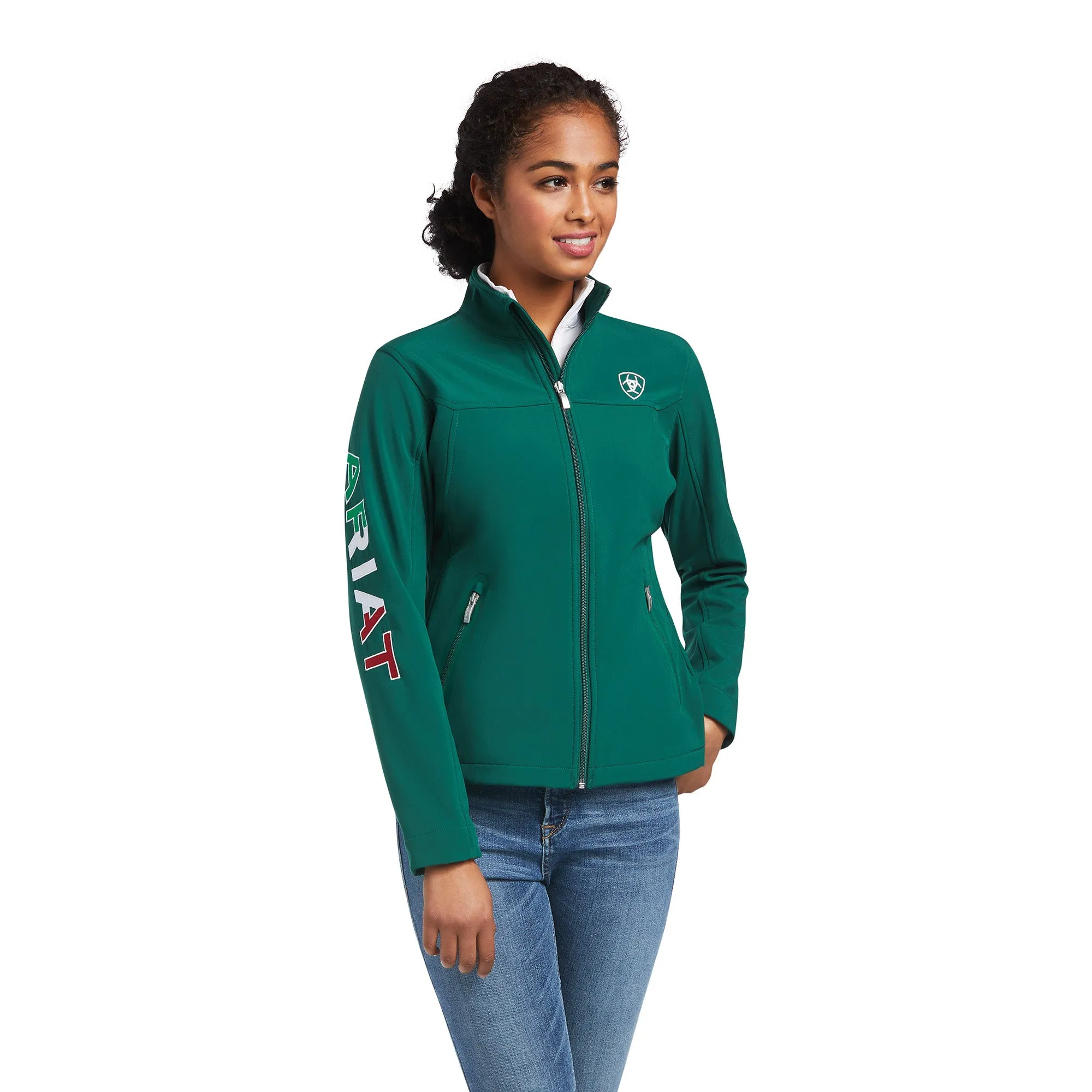 Ariat® Ladies Classic Team Verde Softshell Mexico Jacket 10039460
