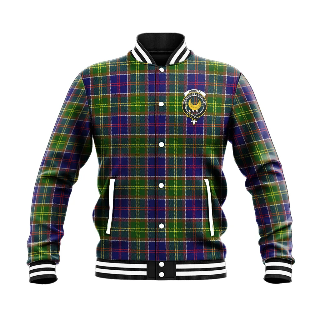 Arnott Tartan Baseball Jacket with Family Crest