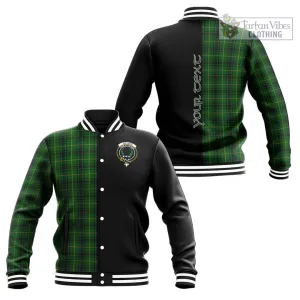 Arthur Tartan Baseball Jacket with Family Crest and Half Of Me Style
