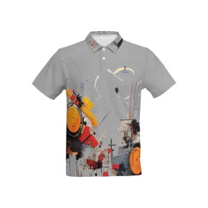 bailees Slim abstract Fit Short-Sleeve Polo Shirt