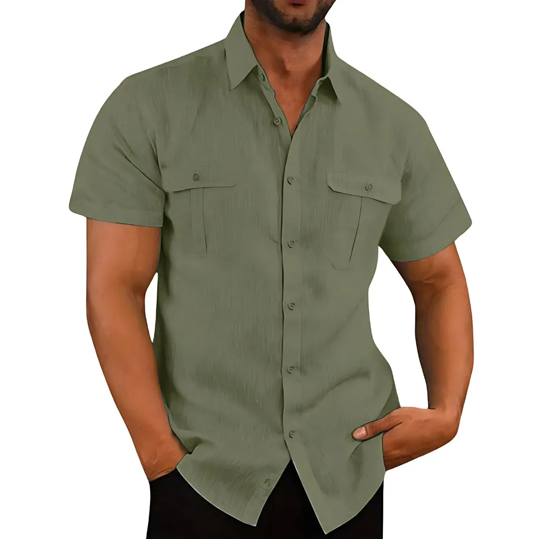 Bali Linen Short-Sleeve Shirt