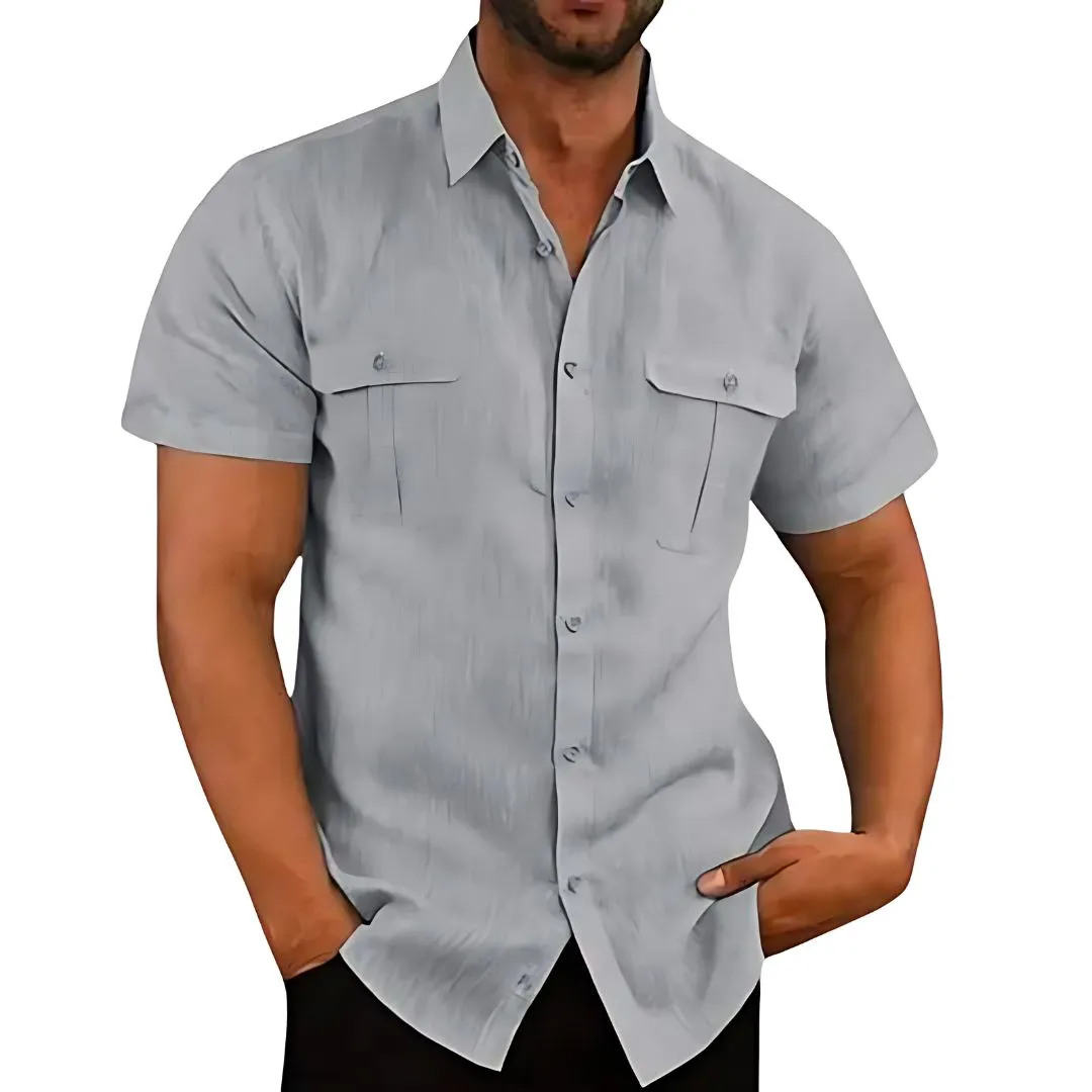 Bali Linen Short-Sleeve Shirt