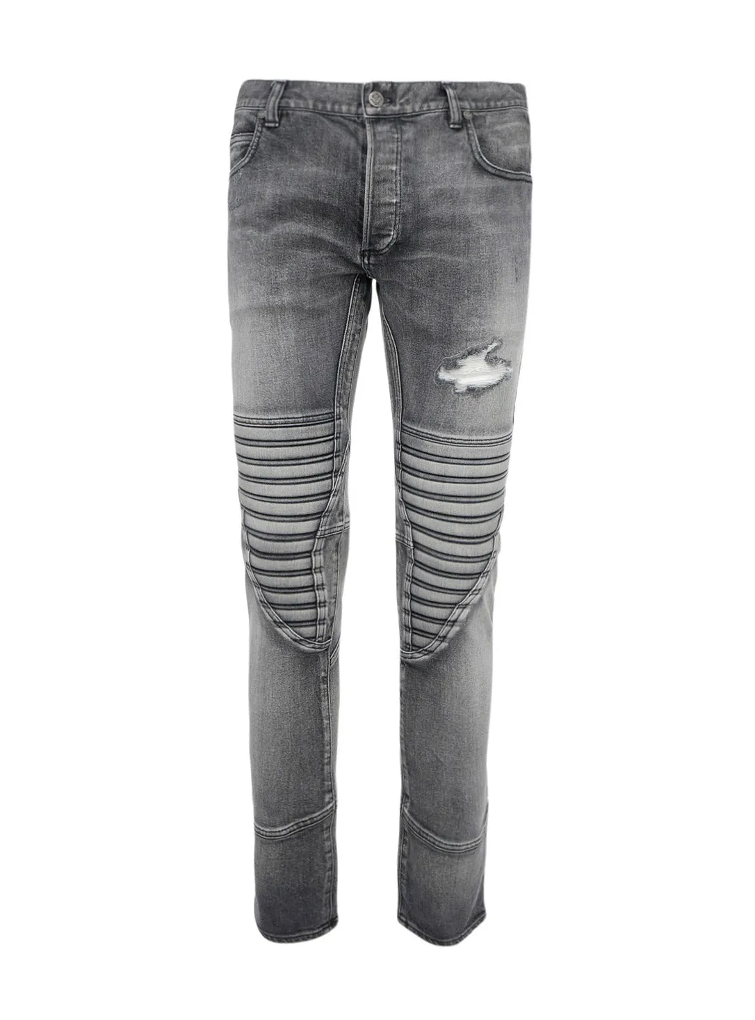 Balmain Ripped Slim-Fit Jeans