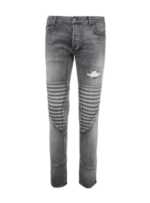 Balmain Ripped Slim-Fit Jeans