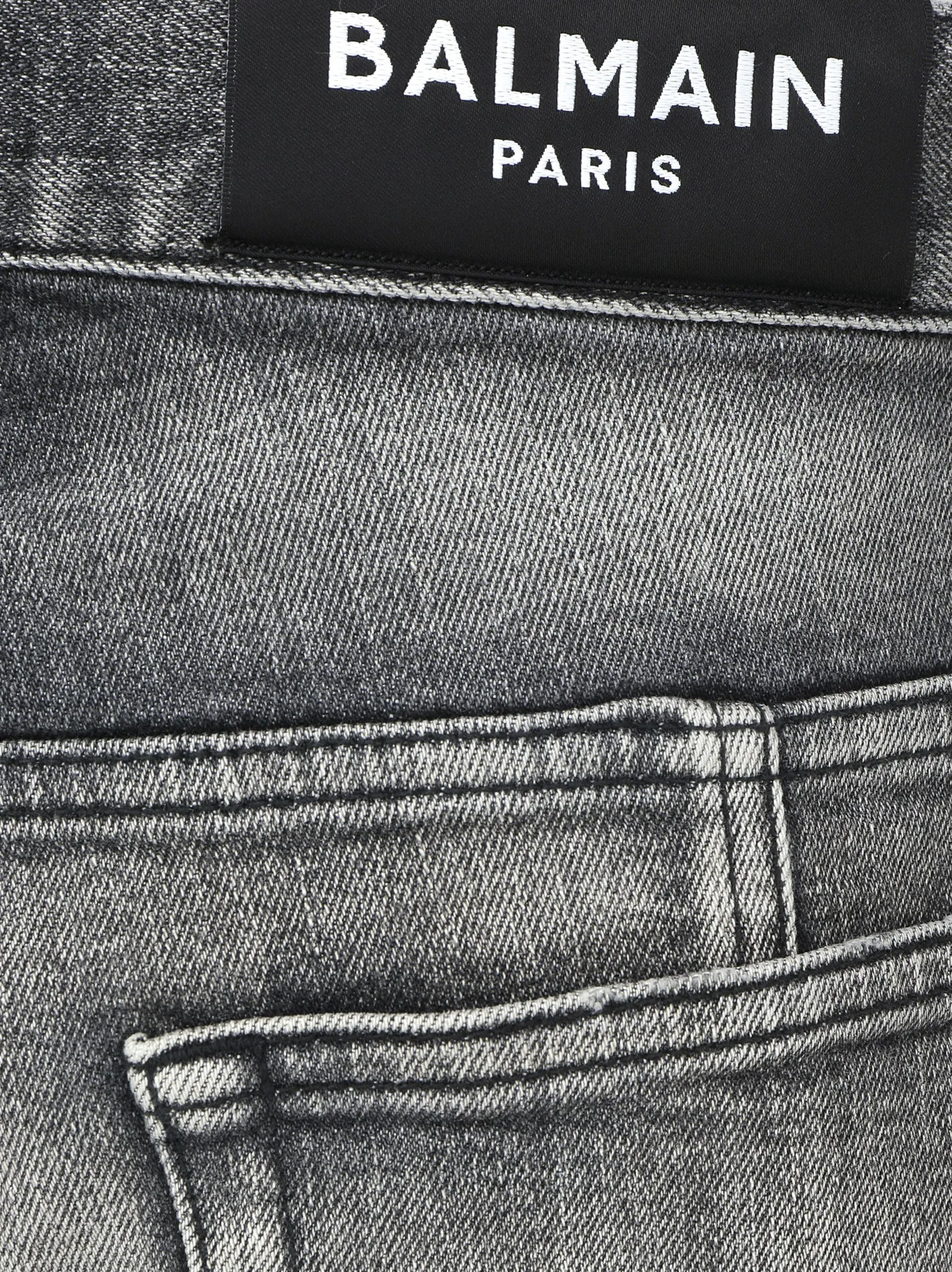 Balmain Ripped Slim-Fit Jeans