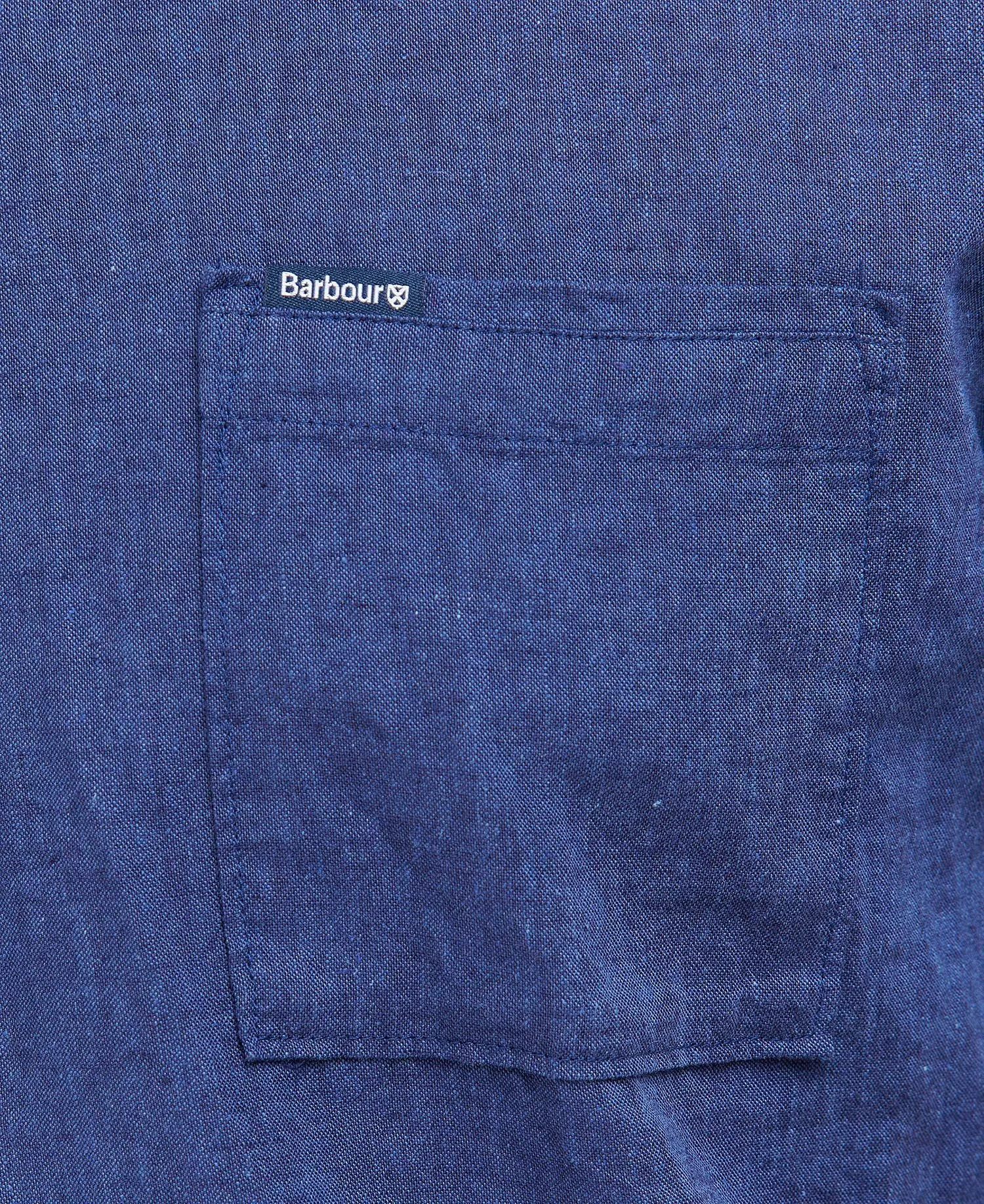 Barbour Nelson Short Sleeve Summer Shirt In Indigo